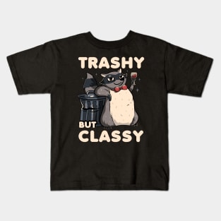 Trashy But Classy Fancy Raccoon by Tobe Fonseca Kids T-Shirt